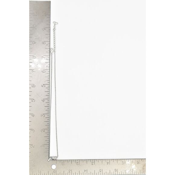 Christian Dior Vintage Block Logo Necklace Pendant Charm CD Silver Signed BinBJ - Picture 12 of 12